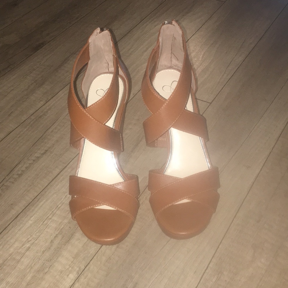 Jessica Simpson Camel colored Wedges